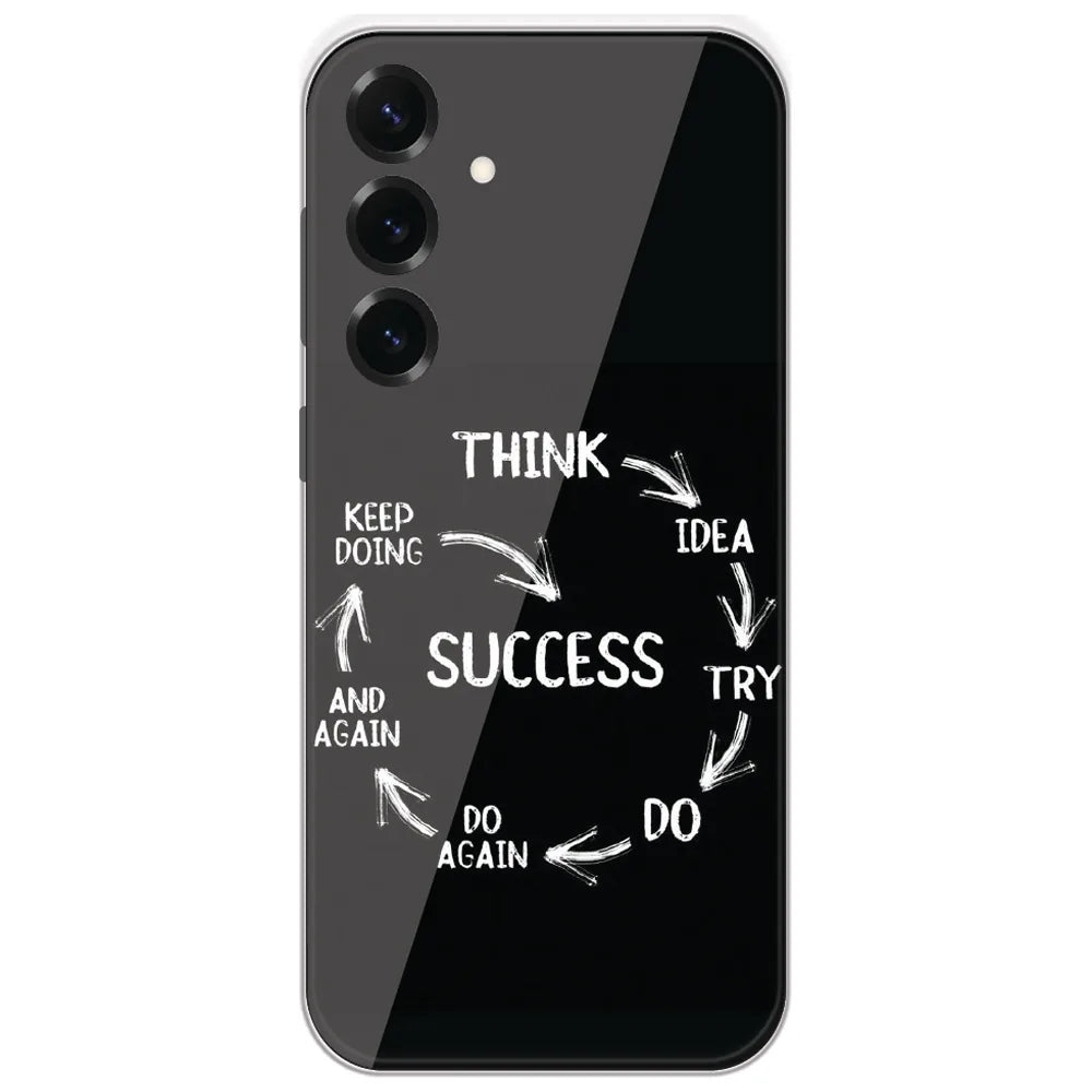 Success Cycle - Printed Silicone Case for Samsung Galaxy S25 Plus