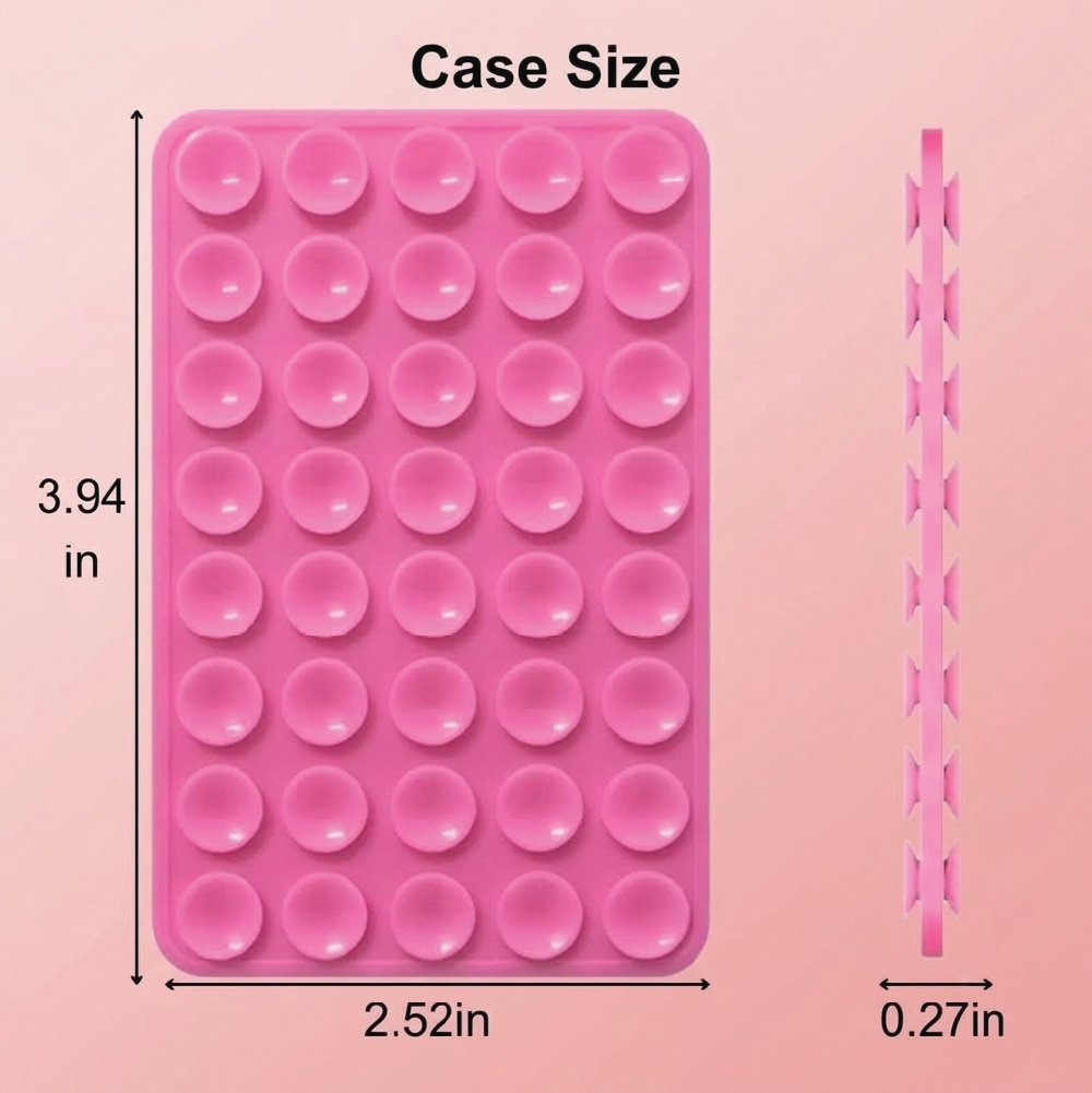Suction holder size: 3.94 x 2.52 in