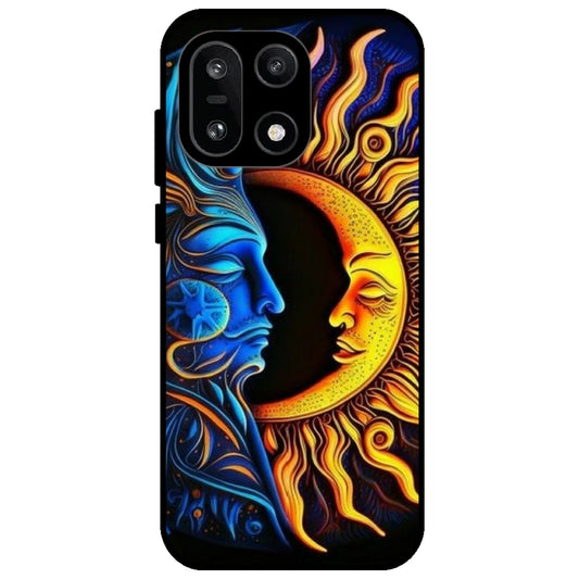 Sun And Moon Art - Glossy Metal Silicone Case for OnePlus 15
