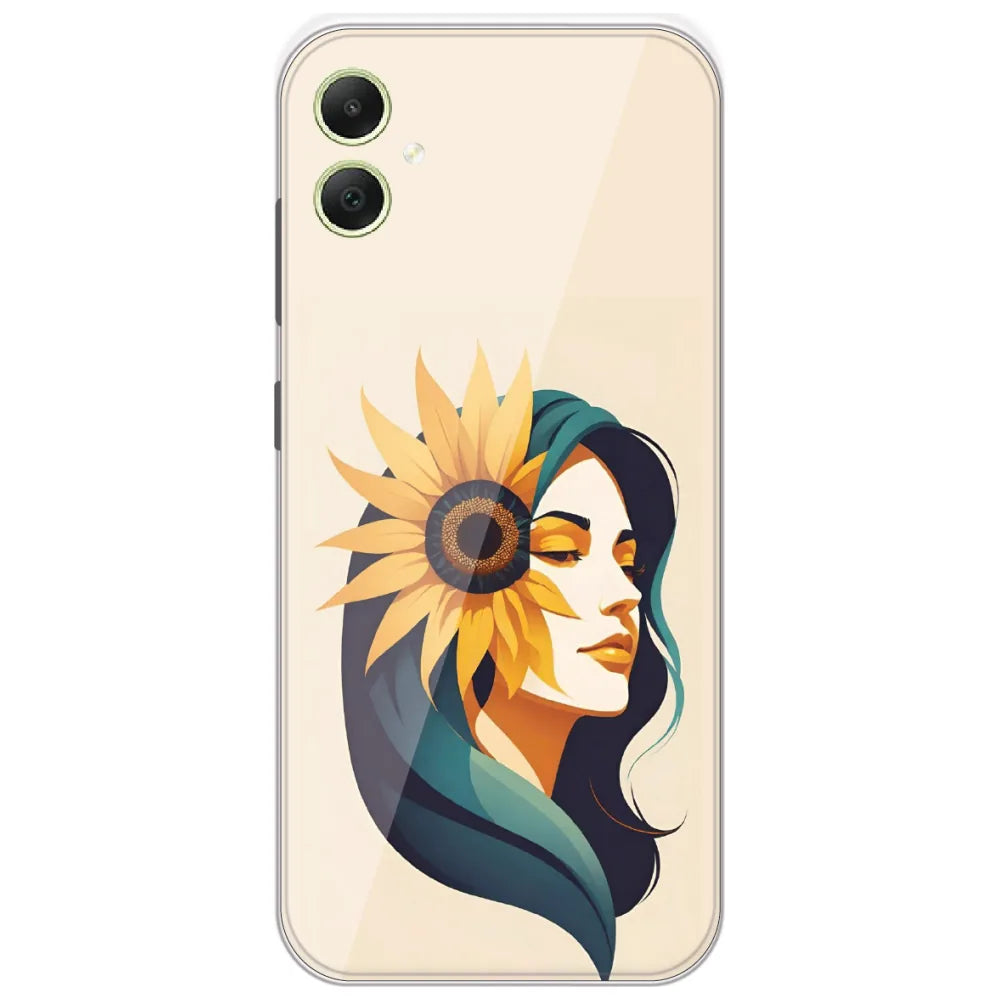 Sunflower Hair Girl - Printed Silicone Case for Samsung Galaxy A05