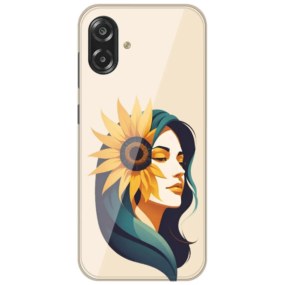 Sunflower Hair Girl - Printed Silicone Case for Samsung Galaxy A07 4G