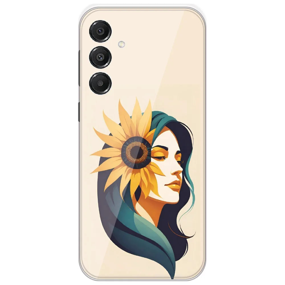 Sunflower Hair Girl - Printed Silicone Case for Samsung Galaxy A16 5G