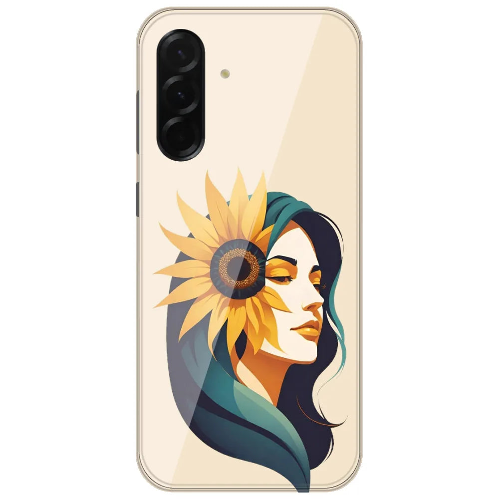 Sunflower Hair Girl - Printed Silicone Case for Samsung Galaxy A37 5G