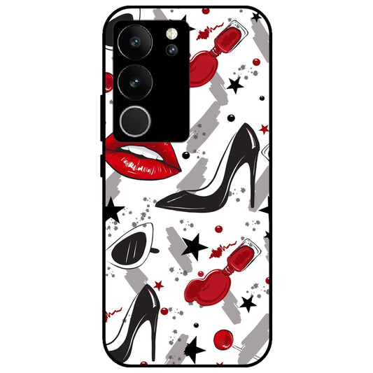 Swiftie Collage - Glossy Metal Silicone Case for Vivo V29 5G