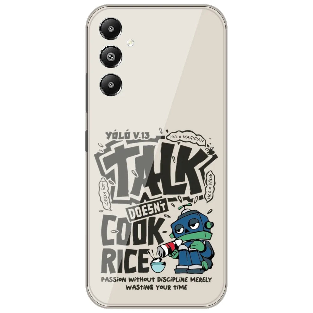 Talk Doesn't Cook Rice - Printed Silicone Case for Samsung Galaxy A05s
