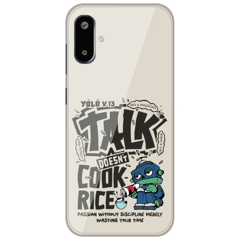 Talk Doesn't Cook Rice - Printed Silicone Case for Samsung Galaxy F06