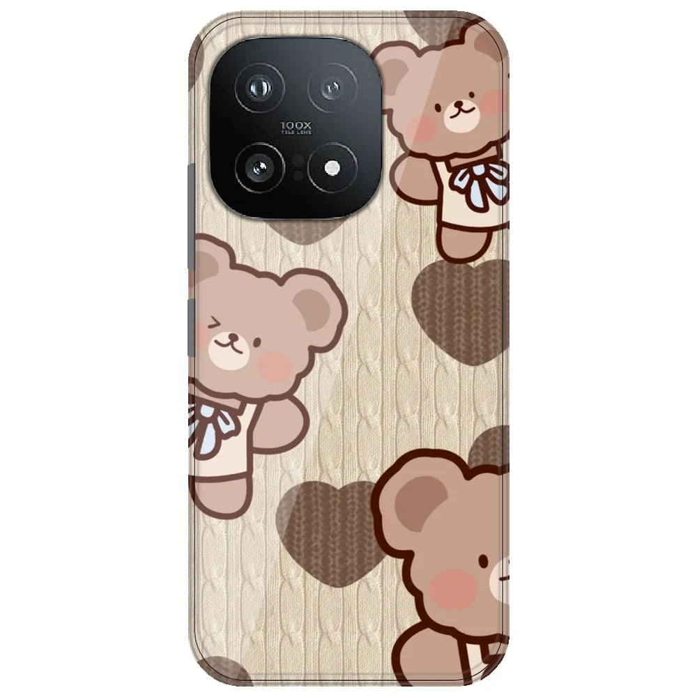 Teddy Heart - Printed Silicone Case for iQOO 15