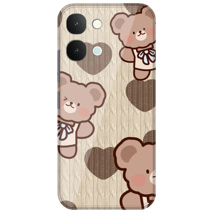 Teddy Heart - Printed Silicone Case for iQOO Z11x