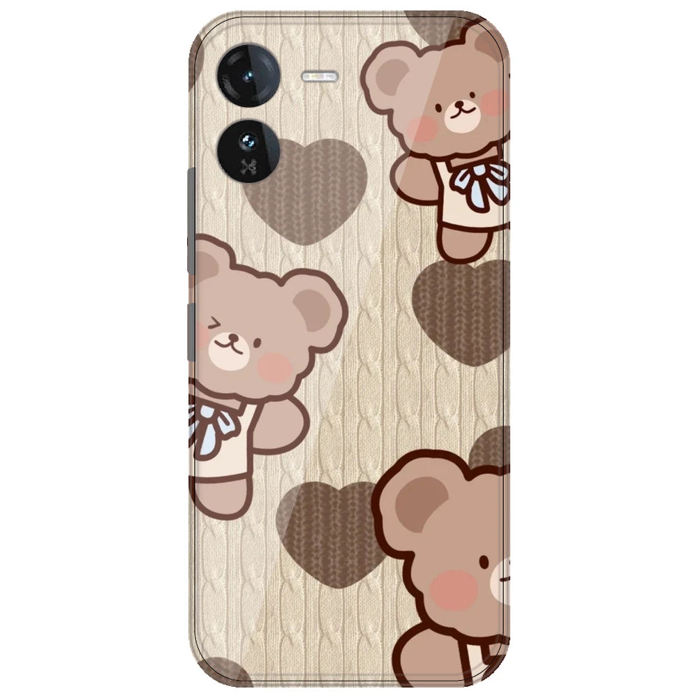 Teddy Heart - Printed Silicone Case for iQOO Z9