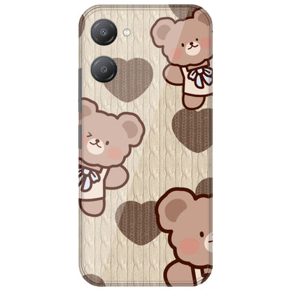 Teddy Heart - Printed Silicone Case for iQOO Z9 Lite