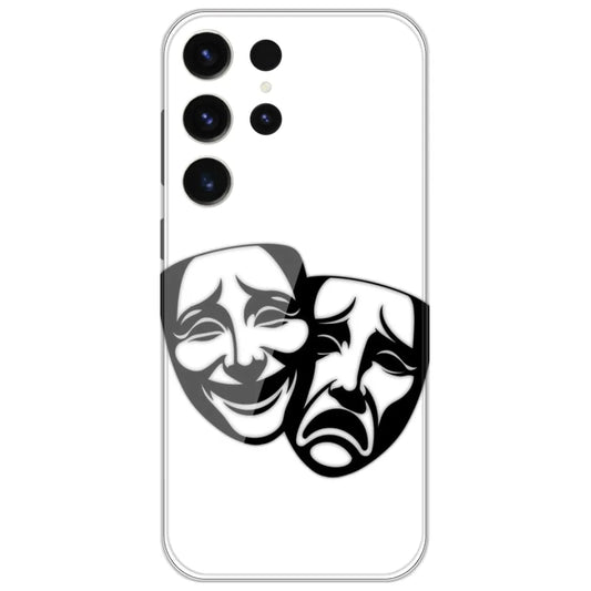 Theatre Drama Masks - Printed Silicone Case for Samsung Galaxy S26 Ultra