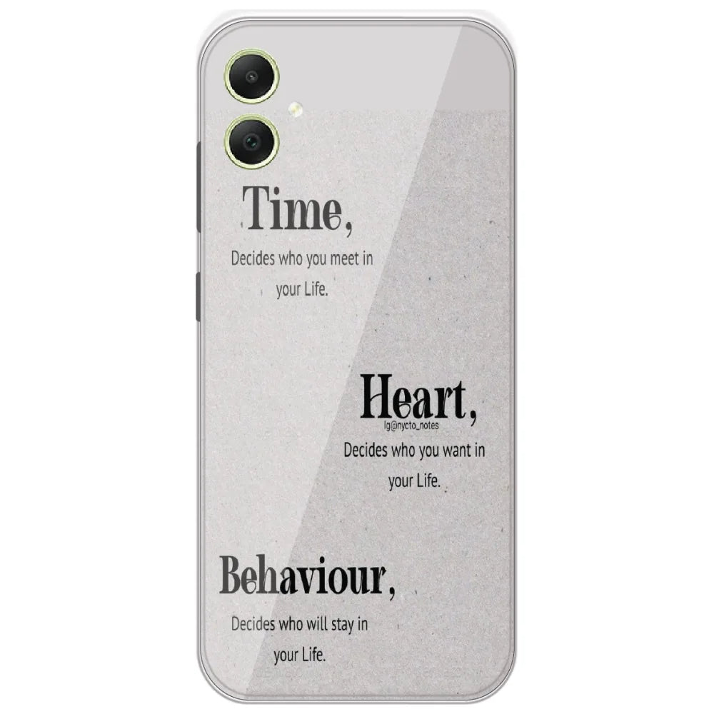 Time Heart Behaviour - Printed Silicone Case for Samsung Galaxy A05