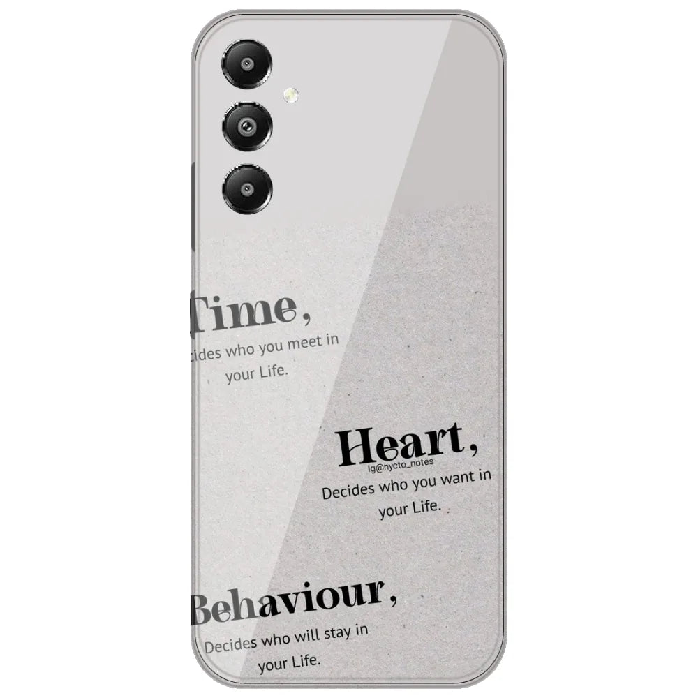 Time Heart Behaviour - Printed Silicone Case for Samsung Galaxy A05s