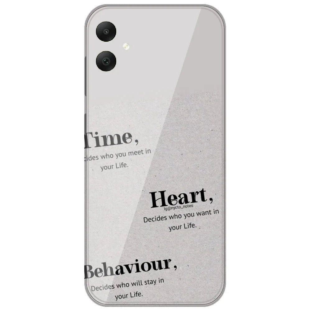 Time Heart Behaviour - Printed Silicone Case for Samsung Galaxy A06