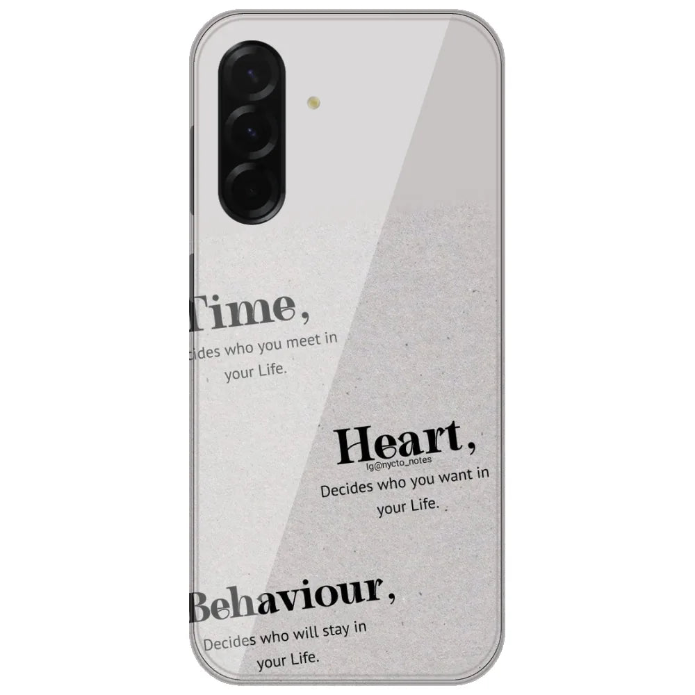 Time Heart Behaviour - Printed Silicone Case for Samsung Galaxy A26