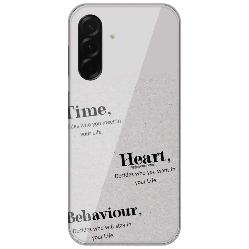 Time Heart Behaviour - Printed Silicone Case for Samsung Galaxy A37 5G