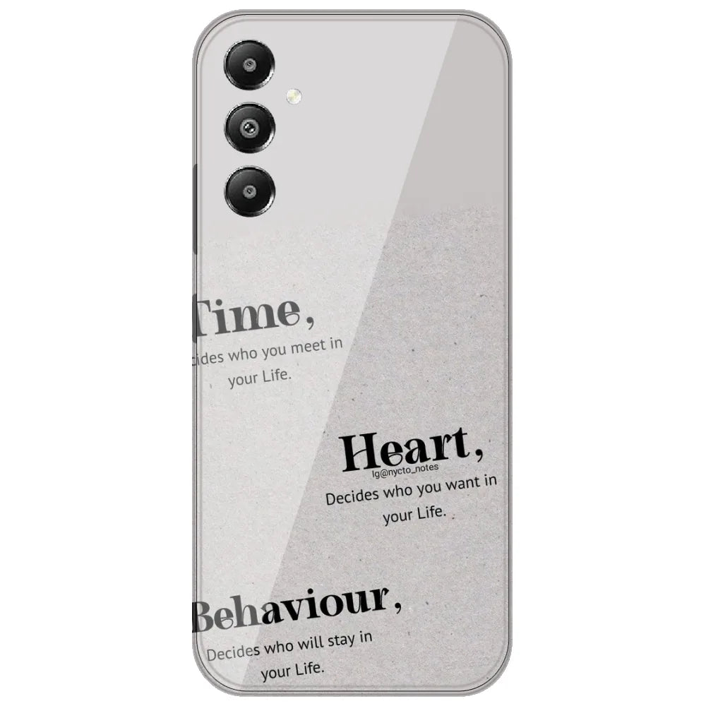 Time Heart Behaviour - Printed Silicone Case for Samsung Galaxy A54 5G