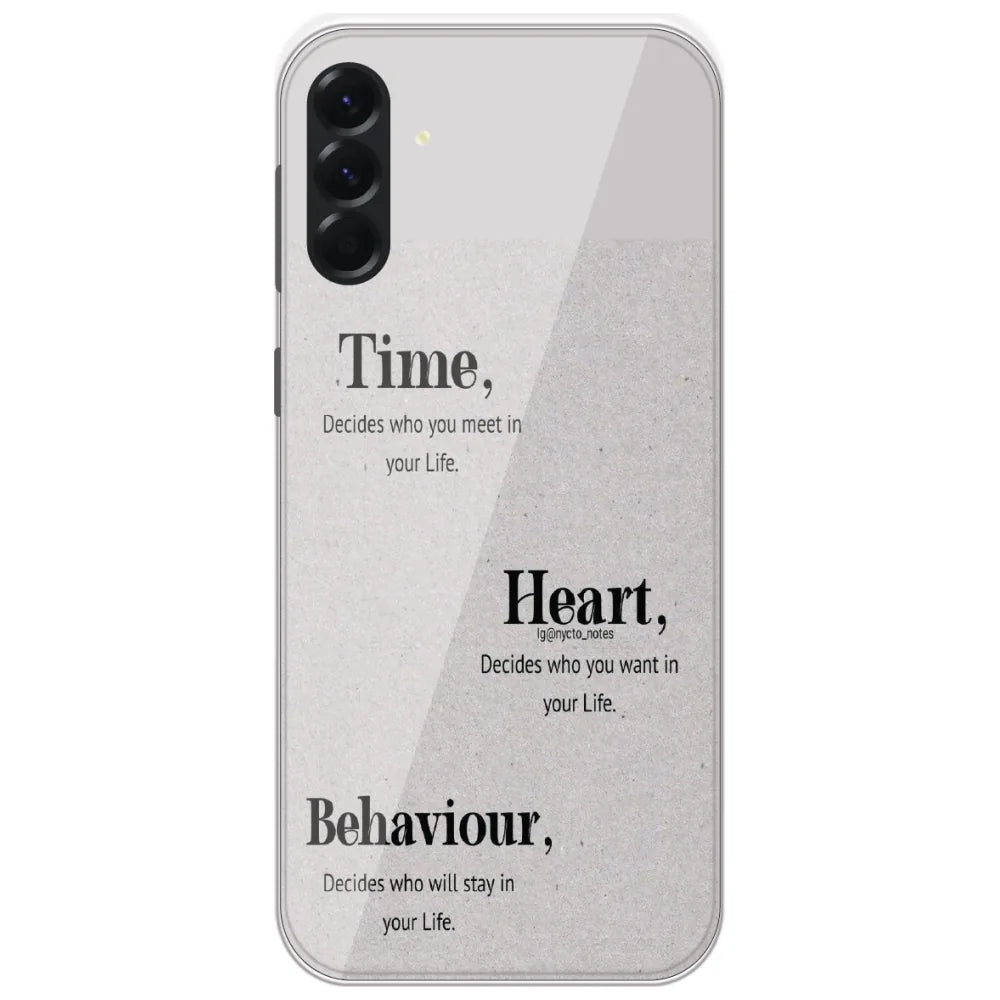 Time Heart Behaviour - Printed Silicone Case for Samsung Galaxy A56