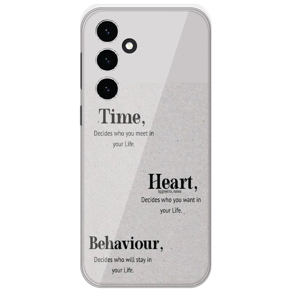 Time Heart Behaviour - Printed Silicone Case for Samsung Galaxy S23 FE 5G