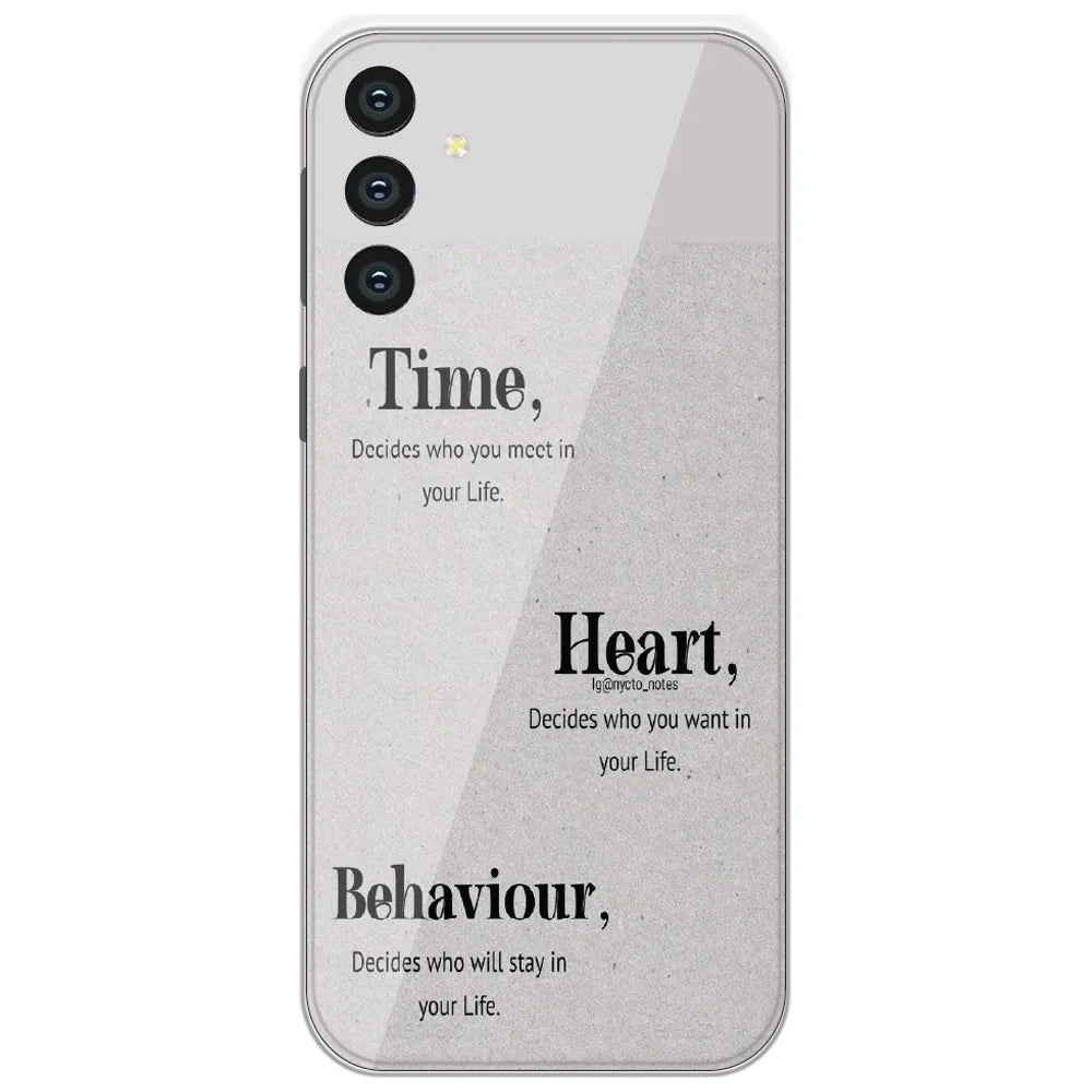 Time Heart Behaviour - Printed Silicone Case for Samsung Galaxy S24