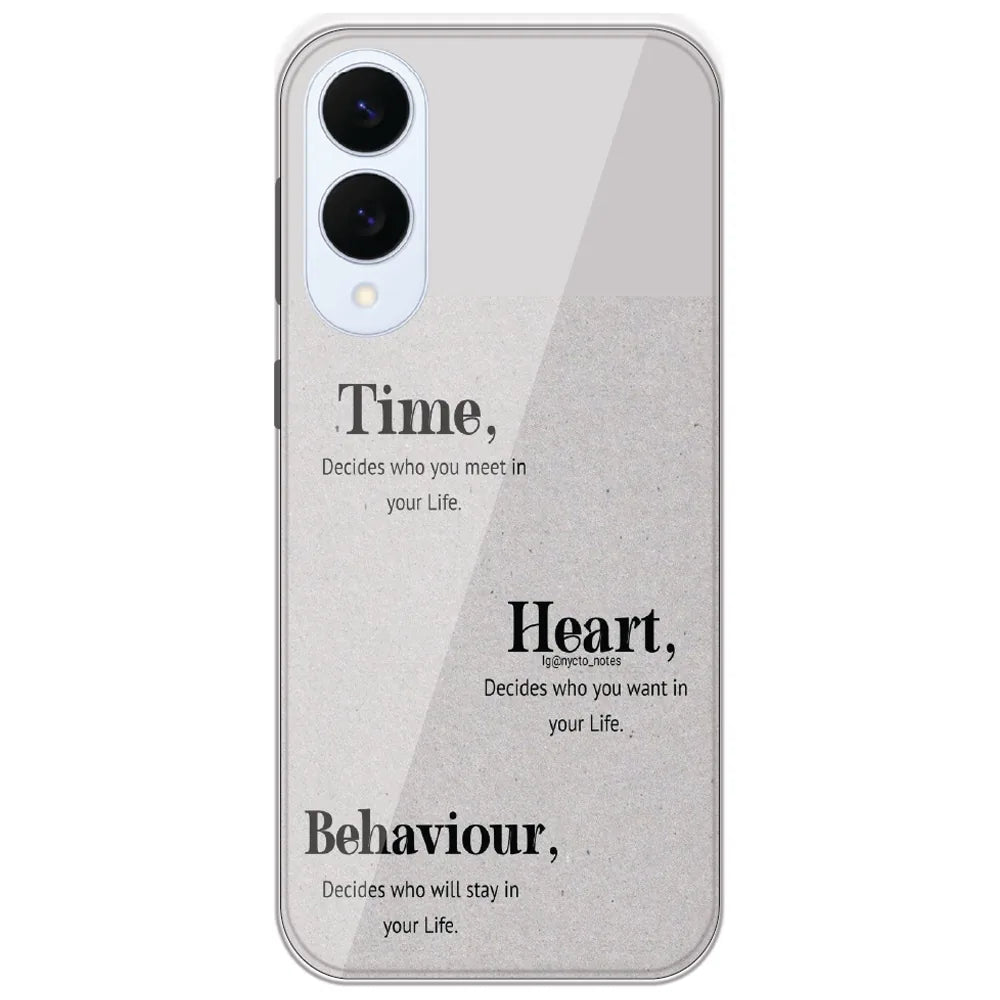 Time Heart Behaviour - Printed Silicone Case for Samsung Galaxy S25 Edge