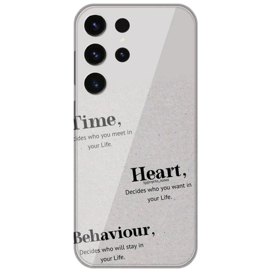 Time Heart Behaviour - Printed Silicone Case for Samsung Galaxy S26 Ultra