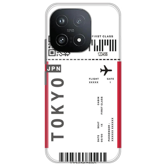 Tokyo Ticket - Clear Printed Silicone Case for iQOO 15