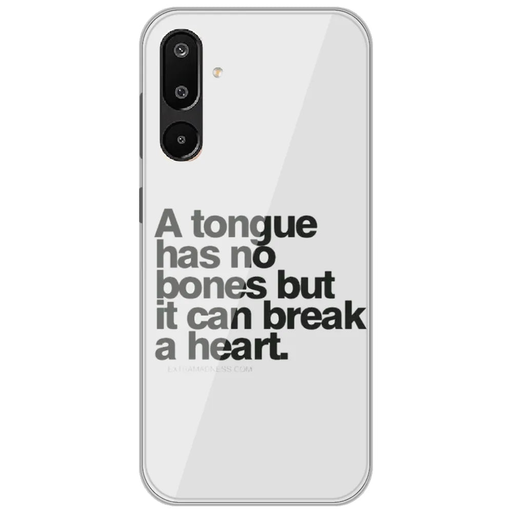 Tongue Has No Bones - Printed Silicone Case for Samsung Galaxy M16