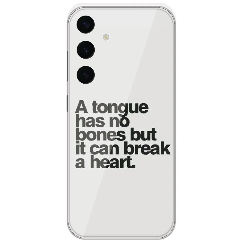 Tongue Has No Bones - Printed Silicone Case for Samsung Galaxy S24 Plus