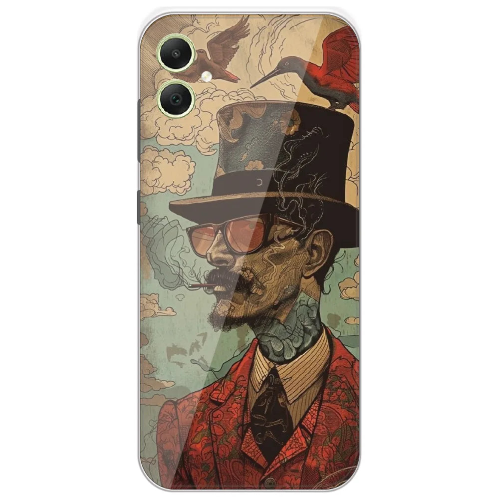 Top Hat Gentleman - Printed Silicone Case for Samsung Galaxy A05