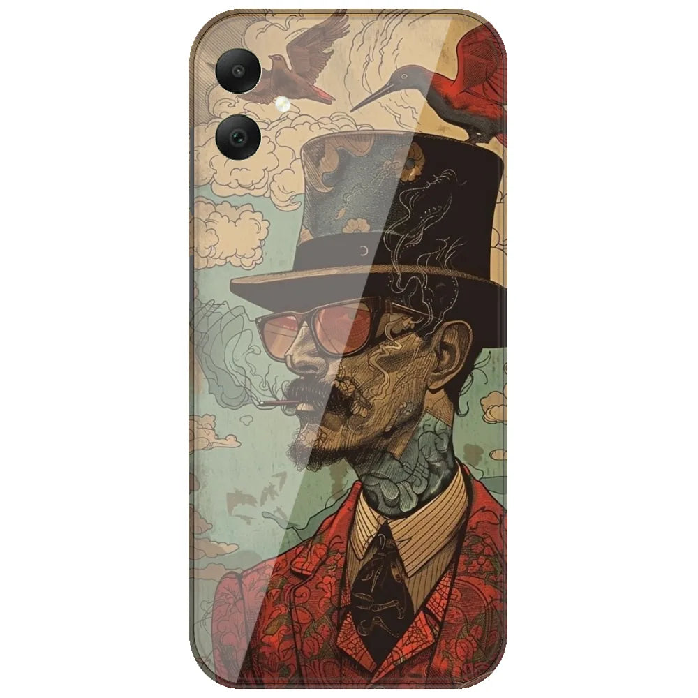 Top Hat Gentleman - Printed Silicone Case for Samsung Galaxy A06
