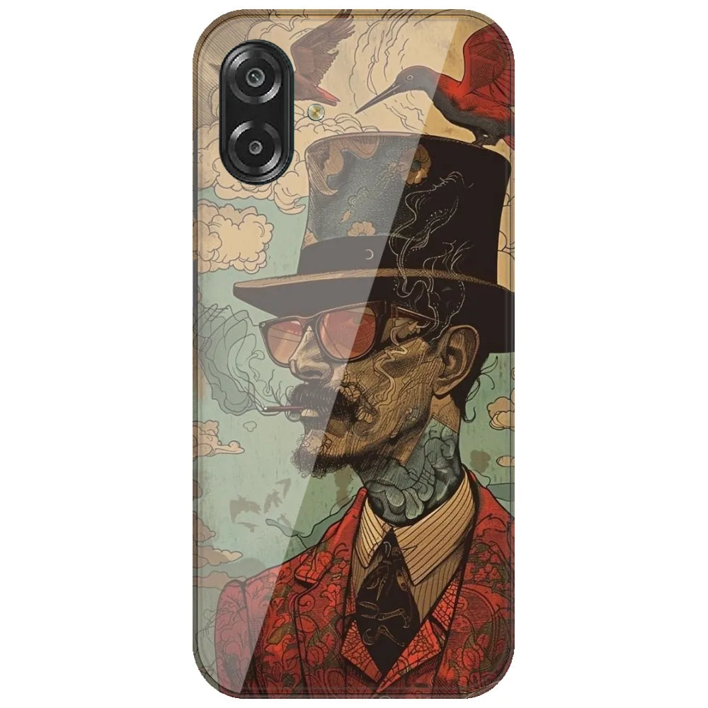 Top Hat Gentleman - Printed Silicone Case for Samsung Galaxy A07 4G