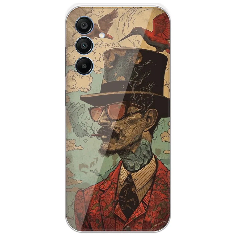 Top Hat Gentleman - Printed Silicone Case for Samsung Galaxy A15