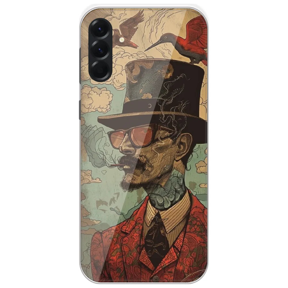 Top Hat Gentleman - Printed Silicone Case for Samsung Galaxy A56