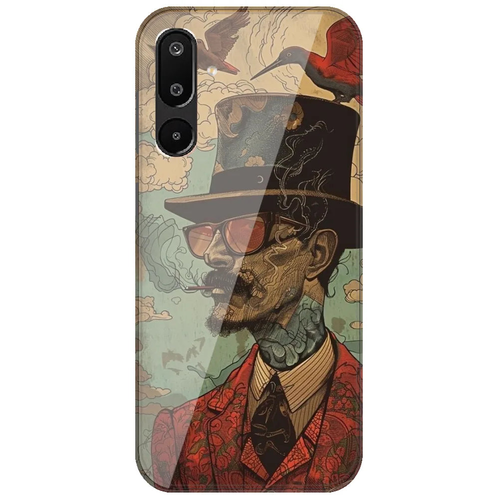 Top Hat Gentleman - Printed Silicone Case for Samsung Galaxy M16