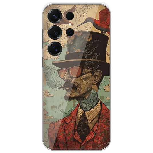 Top Hat Gentleman - Printed Silicone Case for Samsung Galaxy S25 Ultra