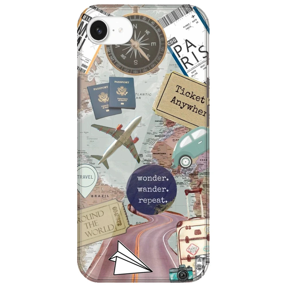 Travel Collage - Printed Silicone Case for Apple iPhone 16e