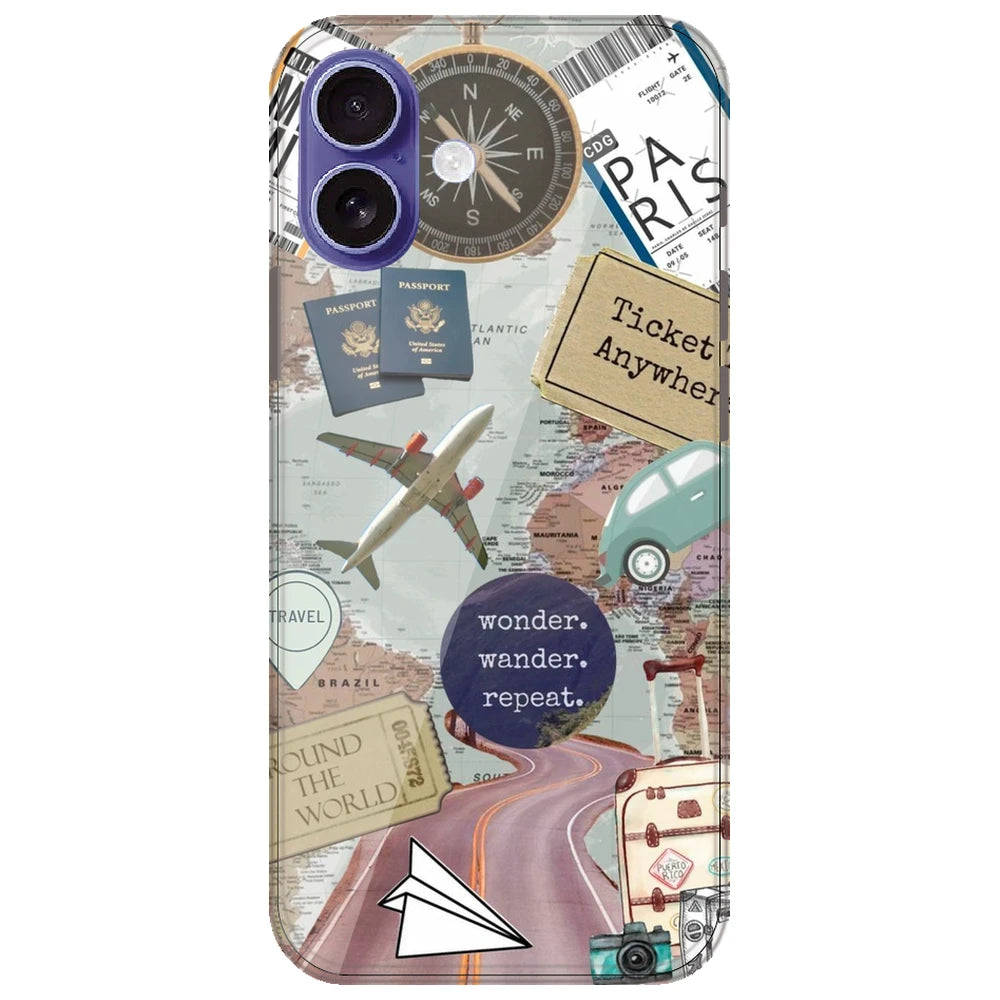 Travel Collage - Printed Silicone Case for Apple iPhone 17