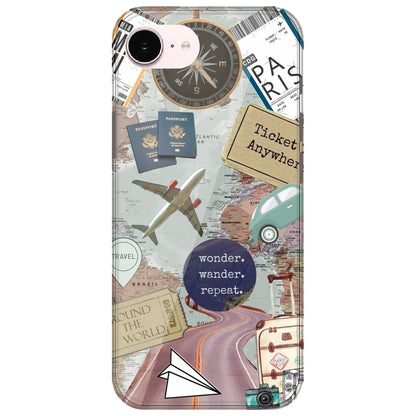 Travel Collage - Printed Silicone Case for Apple iPhone 17e