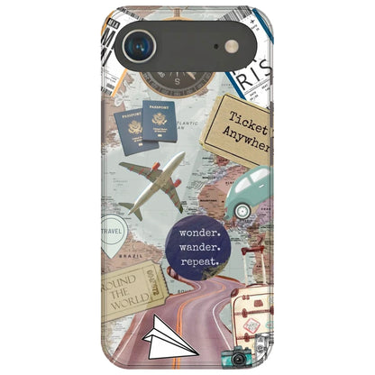 Travel Collage - Printed Silicone Case for Apple iPhone Air