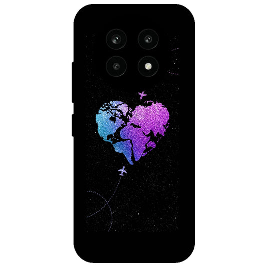 Travel Heart - Glossy Metal Silicone Case for Realme 13 Pro 5G