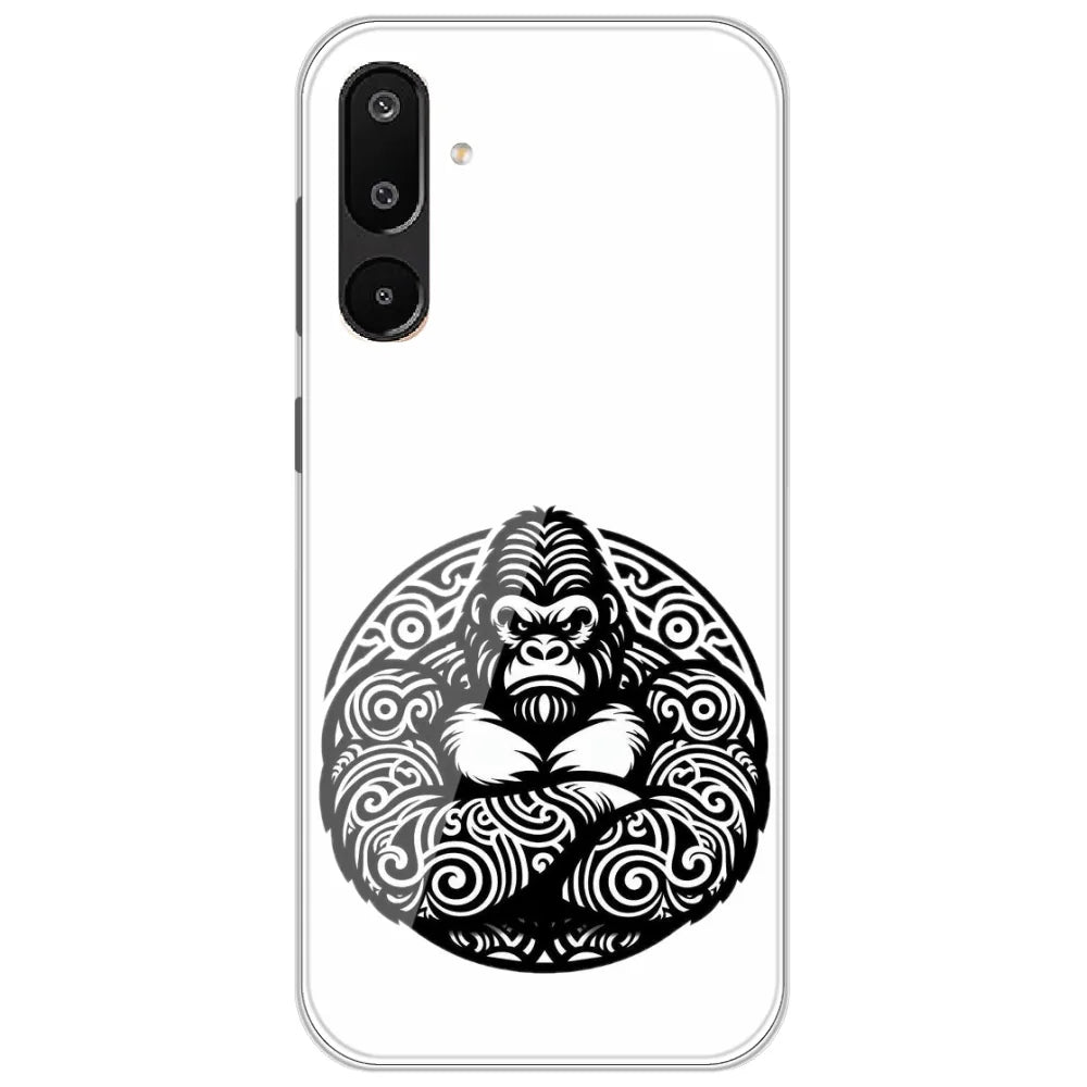 Tribal Gorilla - Printed Silicone Case for Samsung Galaxy M16