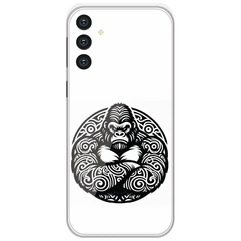 Tribal Gorilla - Printed Silicone Case for Samsung Galaxy S24