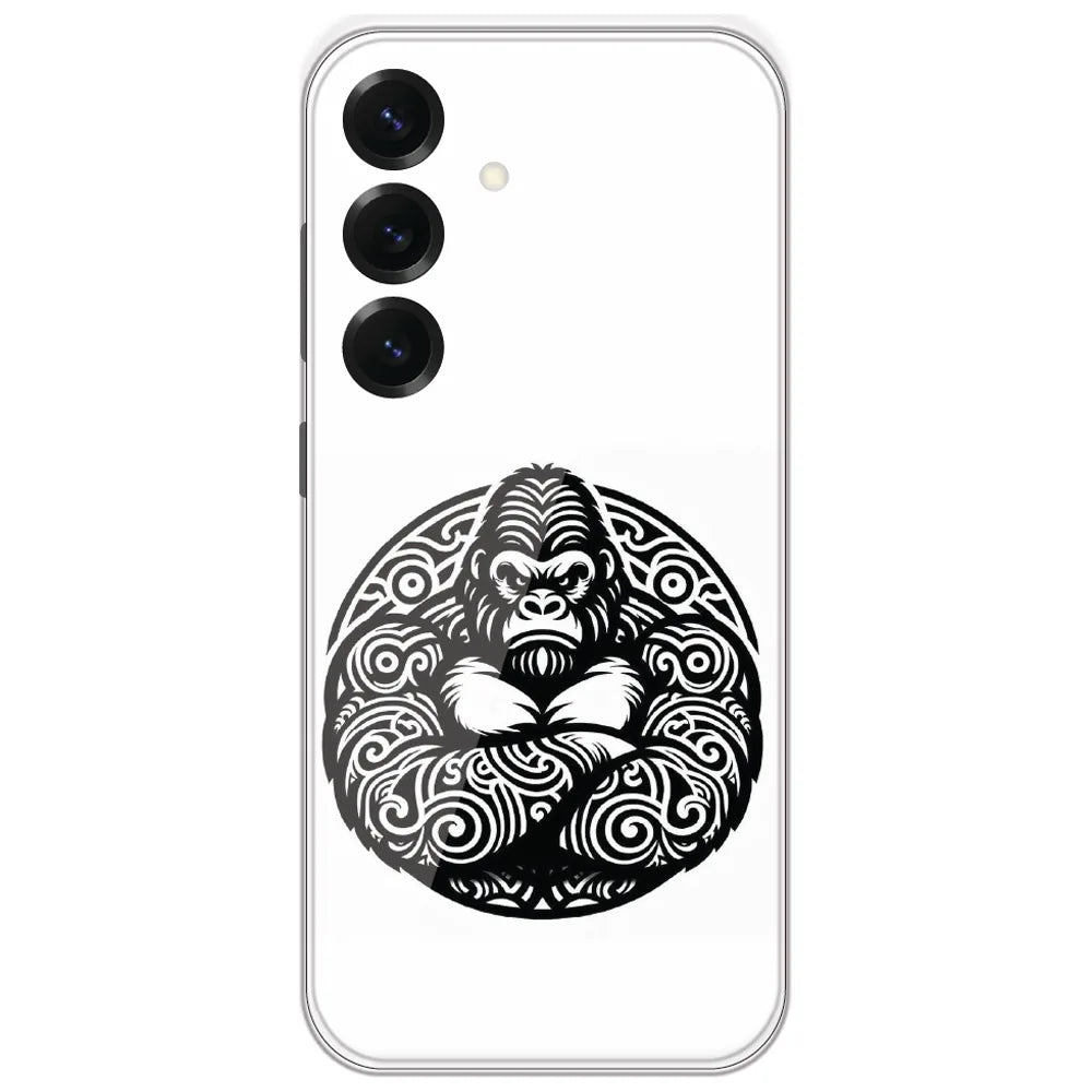 Tribal Gorilla - Printed Silicone Case for Samsung Galaxy S25