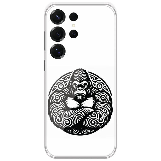 Tribal Gorilla - Printed Silicone Case for Samsung Galaxy S25 Ultra