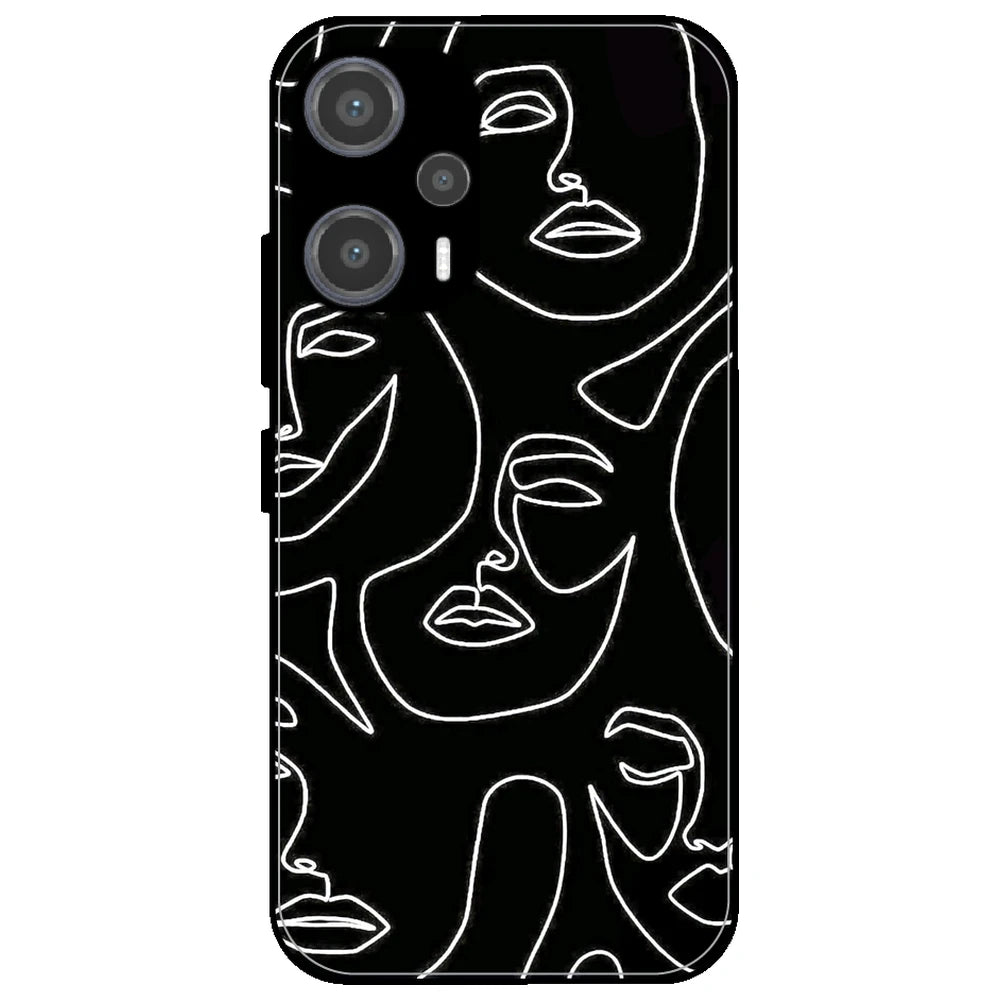 Two Faced - Glossy Metal Silicone Case for Poco F5