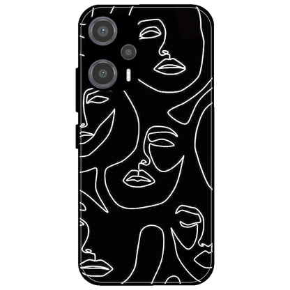 Two Faced - Glossy Metal Silicone Case for Poco F5