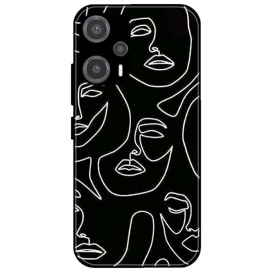 Two Faced - Glossy Metal Silicone Case for Poco F5