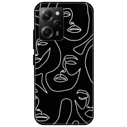 Two Faced - Glossy Metal Silicone Case for Poco X5 Pro