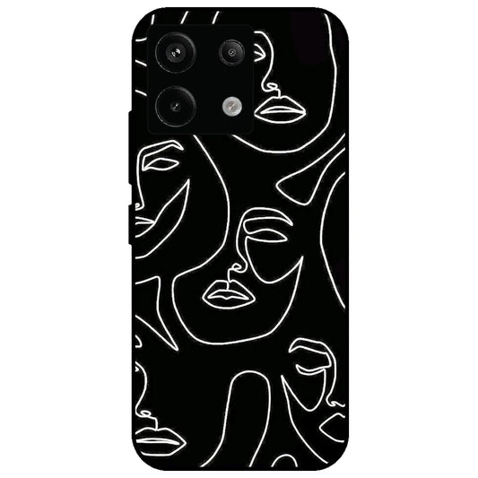 Two Faced - Glossy Metal Silicone Case for Redmi Note 13 Pro 5G